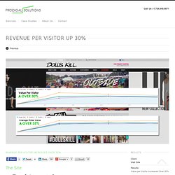 Revenue per Visitor Up 30% - Prodigal Solutions