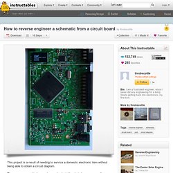 How to reverse engineer a schematic from a circuit board