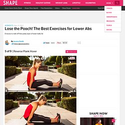 Reverse Plank Hover - Lose the Pooch! The Best Exercises for Lower Abs - Shape Magazine - Page 5