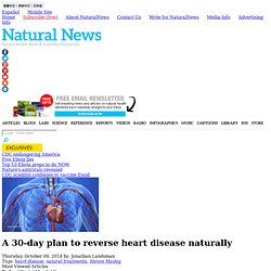 A 30-day plan to reverse heart disease naturally