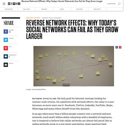 Reverse Network Effects: Why Today’s Social Networks Can Fail As They Grow Larger