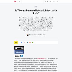Is There a Reverse Network Effect with Scale? - ReadWriteWeb