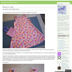 Reversible A-line toddler dress « BlueflowerTreasures