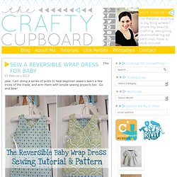 Sew a Reversible Wrap Dress for Baby