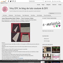 Jupe Réversible Multi Tailles - Tuto Couture Vidéo - Viny DIY, le blog de tuto couture & DIY.