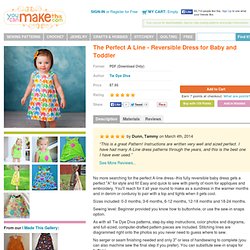 Download The Perfect A Line - Reversible Dress for Baby and Toddler Sewing Pattern