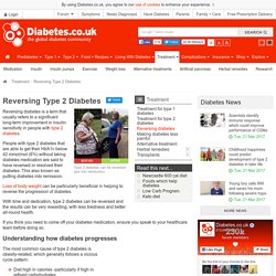 Reversing Type 2 Diabetes