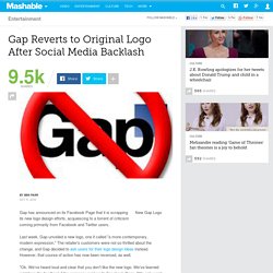Gap Reverts to Original Logo After Social Media Backlash