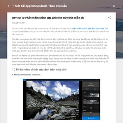 Review 10 Phần mềm chỉnh sửa ảnh trên máy tính miễn phí