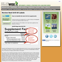 Review Best Krill Oil Labels