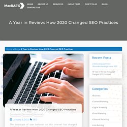 A Year in Review: How 2020 Changed SEO Practices