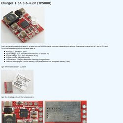 Review of Charger TP5000 4.2-3.6V module