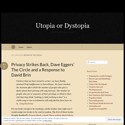 Review of the Circle « Utopia or Dystopia