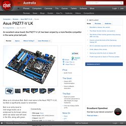 Asus P8Z77-V LK Review - Computer Components