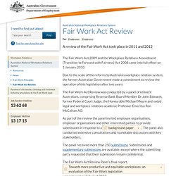 Fair Work Act Review