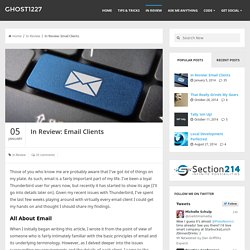 In Review: Email Clients - Ghost1227