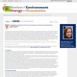 Review of Environment, Energy and Economics