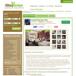 Grand Hyatt New York Review and Environmental Audit - Green New York Hotels