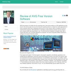 Review of AVG Free Version Software
