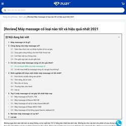 [Review] Máy massage cổ loại nào tốt và hiệu quả nhất 2021