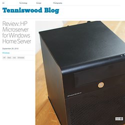Review: HP Microserver for Windows Home Server