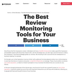 The Best Review Monitoring Tools for Your Business