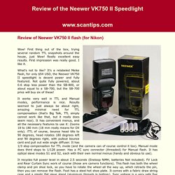 Review of the Neewer VK750 II Speedlight