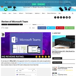 Review of Microsoft Team