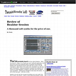 Review of Reaktor Session