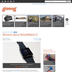 Review: Sony SmartWatch 2
