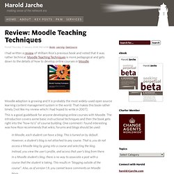 Review: Moodle Teaching Techniques