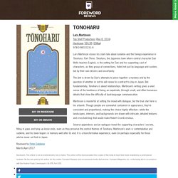 Review of Tonoharu (9780980102314)