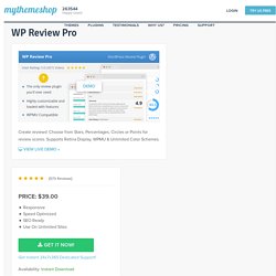 WP Review Pro - WordPress Review Plugin