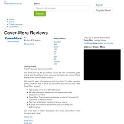 Cover-More Reviewed By Australians - www.covermore.com.au