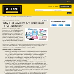 Why SEO Reviews are Beneficial for a Business