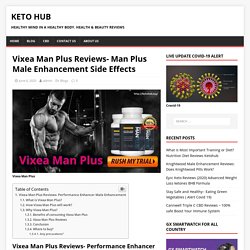 Vixea Man Plus Reviews- Man Plus Male Enhancement Side Effects