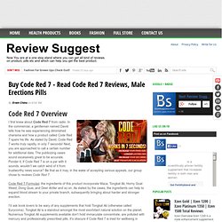 Buy Code Red 7 - Read Code Red 7 Reviews, Male Erections Pills