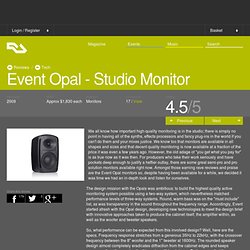 Event Opal - Studio Monitor (Tech)