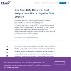One Shot Keto Reviews - Real Weight Loss Pills or Negative Side Effects?