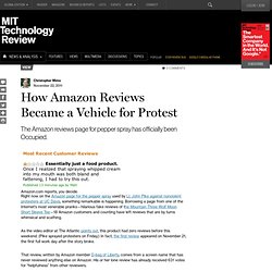 How Amazon Reviews Became a Vehicle for Protest