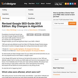 Revised Google SEO Guide 2012 Edition: Big Changes in Algorithm