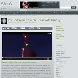 Revised Roman Candle scene with lighting