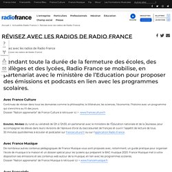 Révisez avec les radios de Radio France