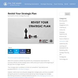 Revisit Your Strategic Plan