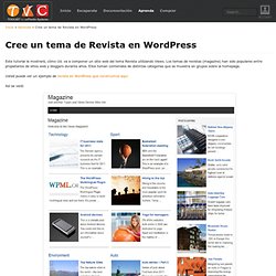 Cree un tema de Revista en WordPress usando Types y Views