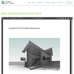 Revit Getting Started Guide 2015