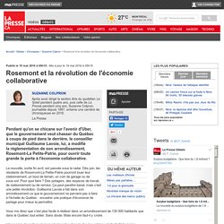 Rosemont et la révolution de l'économie collaborative