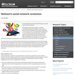 Walmart’s social network revolution
