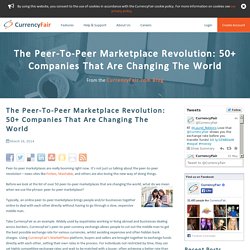 The Peer-To-Peer Revolution – 50+ Companies Changing The World