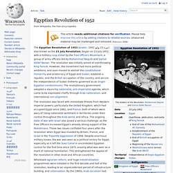 Egyptian Revolution of 1952